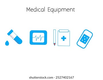 Set of Medical and Healthcare web icons in line style. Medicine, check up, doctor, pharmacy, lab, scientific collection. Vector illustration