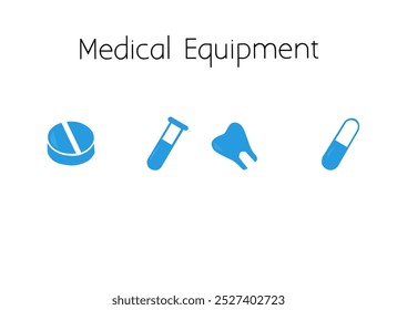 Conjunto de iconos web médicos y de atención médica en estilo de línea. Medicina, chequeo, doctor, farmacia, laboratorio, colección científica. Ilustración vectorial EPS 10