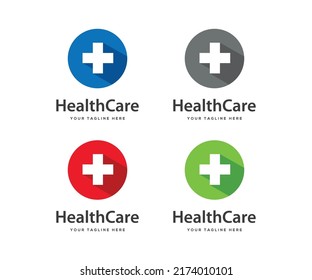 Set Medical Healthy Icon Logo Design Vector