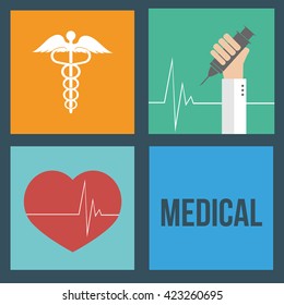 set medical help, colors backdrop