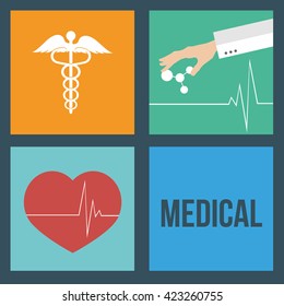 set medical help, colors backdrop