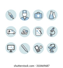 A set of medical icon