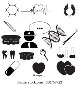 Set medical Icon