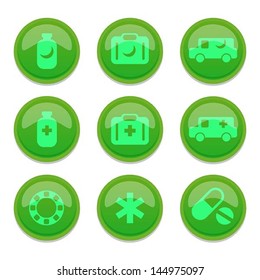 set of medical icon, vector