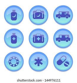 set of medical icon, vector