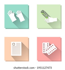 Set of medical icon vector icon.