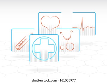 Set of medical icons