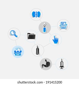 Set of medical icons