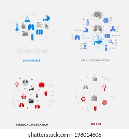 Set of medical icons