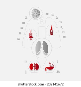 Set of medical icons