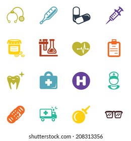 Set of medical icons