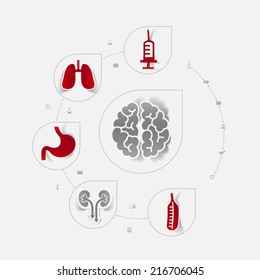 Set of medical icons