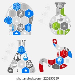 Set of medical icons