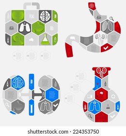 Set of medical icons