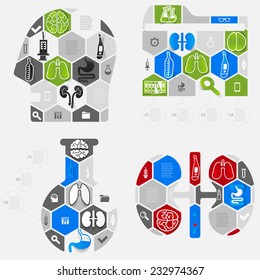 Set of medical icons
