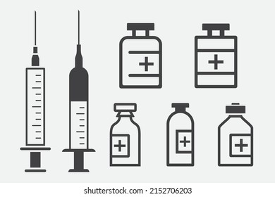 Set Medical Icons Isolated Vector Illustration Stock Vector (Royalty ...