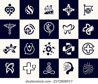 set of medical icons vector collection