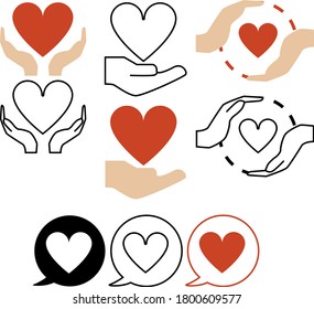 Set of medical icons vector for web
