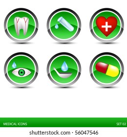 Set of medical icons.Vector.