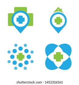 
Set of Medical logo concept,Simple, modern and eye-catching, best cross, health logo