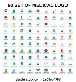 set of medical logo , set of pharmacy vector