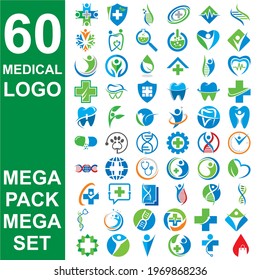 set of medical logo , set of pharmacy vector