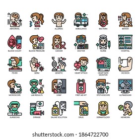 Set of Medical thin line and pixel perfect icons for any web and app project. 