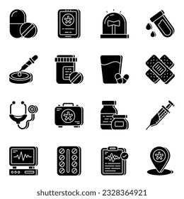 Conjunto de arte vectorial médico diseñado en diferentes ángulos. Fácil de editar recursos gráficos y por supuesto fácilmente disponible para descargar.