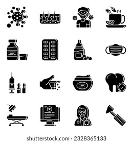 Set of medical vector art designed in different angles. Easy to edit graphic resources and of course readily available to download.