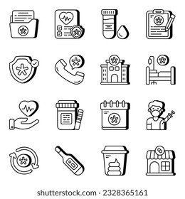 Set of medical vector art designed in different angles. Easy to edit graphic resources and of course readily available to download.