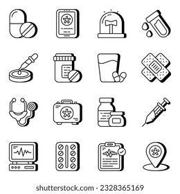 Set of medical vector art designed in different angles. Easy to edit graphic resources and of course readily available to download.