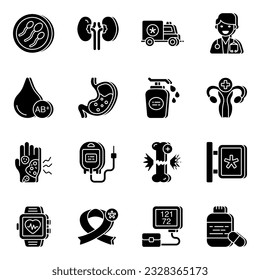 Set of medical vector art designed in different angles. Easy to edit graphic resources and of course readily available to download.