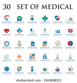 set of medical vector , set of pharmacy logo