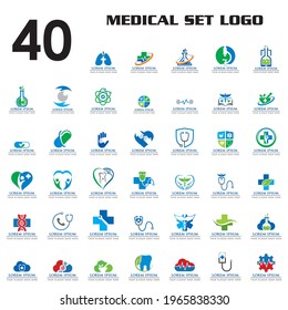 set of medical vector , set of pharmacy logo