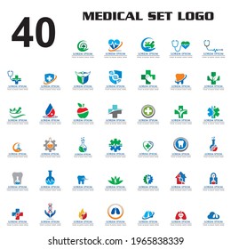set of medical vector , set of pharmacy logo