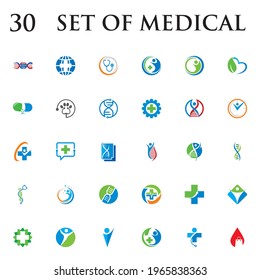 set of medical vector , set of pharmacy logo