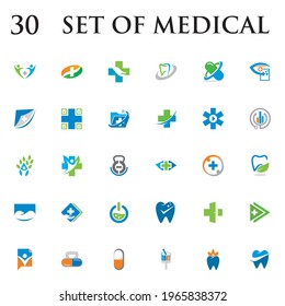 set of medical vector , set of pharmacy logo