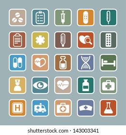 Set of medicine icons