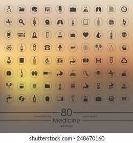 Set of medicine icons