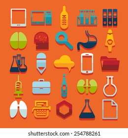 Set of medicine icons