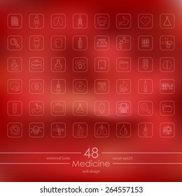 Set of medicine icons