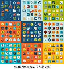 Set of medicine icons