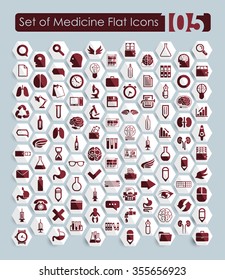 Set of medicine icons