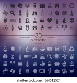Set of medicine icons
