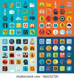 Set of medicine icons