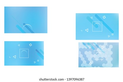 Set of Medicine and science concepts.Vector Abstract geometric backgrounds.