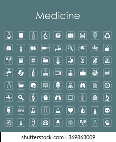 Set of medicine simple icons
