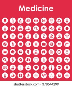 Set of medicine simple icons