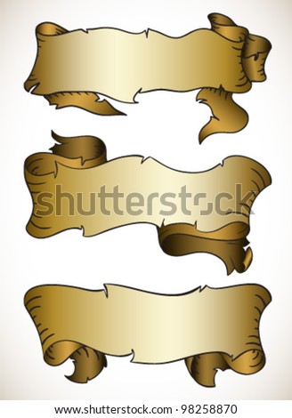 Set Medieval Banners Stock Vector (Royalty Free) 98258870 - Shutterstock