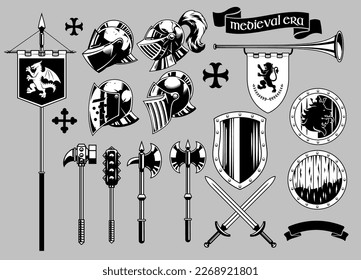 Set of Medieval Knight object